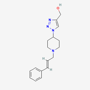 (1-{1-[(2E)-3-phenylprop-2-en-1-yl]piperidin-4-yl}-1H-1,2,3-triazol-4-yl)methanol