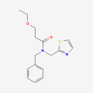 N-benzyl-3-ethoxy-N-(1,3-thiazol-2-ylmethyl)propanamide