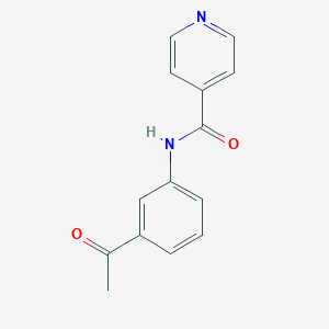 molecular formula C14H12N2O2 B438452 N-(3-乙酰苯基)异烟酰胺 CAS No. 87060-71-7