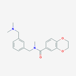 N-{3-[(dimethylamino)methyl]benzyl}-N-methyl-2,3-dihydro-1,4-benzodioxine-6-carboxamide trifluoroacetate