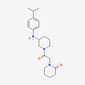 1-(2-{3-[(4-isopropylphenyl)amino]-1-piperidinyl}-2-oxoethyl)-2-piperidinone