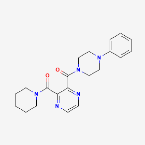 2-[(4-phenyl-1-piperazinyl)carbonyl]-3-(1-piperidinylcarbonyl)pyrazine trifluoroacetate