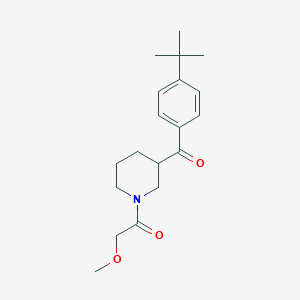 molecular formula C19H27NO3 B4384599 (4-tert-butylphenyl)[1-(methoxyacetyl)-3-piperidinyl]methanone 