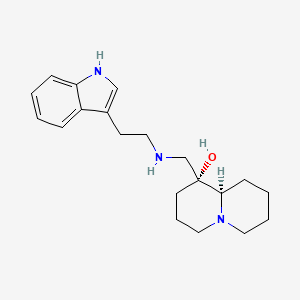 molecular formula C20H29N3O B4384629 (1R,9aR)-1-({[2-(1H-indol-3-yl)ethyl]amino}methyl)octahydro-2H-quinolizin-1-ol 