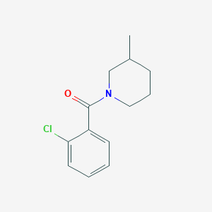 molecular formula C13H16ClNO B438465 1-(2-Chlorobenzoyl)-3-methylpiperidine CAS No. 331845-98-8