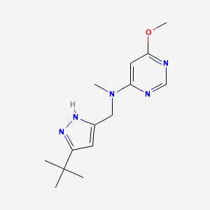 N-[(3-tert-butyl-1H-pyrazol-5-yl)methyl]-6-methoxy-N-methylpyrimidin-4-amine