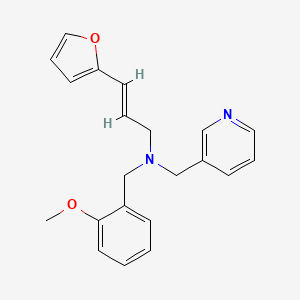 molecular formula C21H22N2O2 B4384705 (2E)-3-(2-furyl)-N-(2-methoxybenzyl)-N-(pyridin-3-ylmethyl)prop-2-en-1-amine 