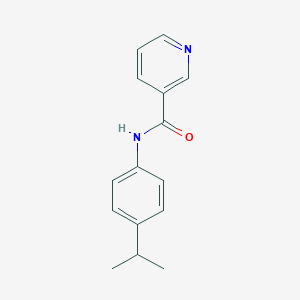 molecular formula C15H16N2O B438473 N-(4-propan-2-ylphenyl)pyridine-3-carboxamide CAS No. 353784-04-0