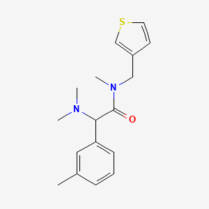 molecular formula C17H22N2OS B4384735 2-(dimethylamino)-N-methyl-2-(3-methylphenyl)-N-(3-thienylmethyl)acetamide 