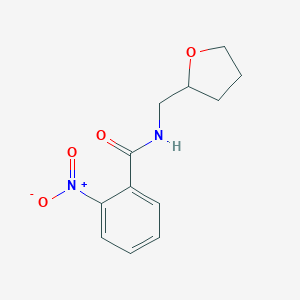 molecular formula C12H14N2O4 B438474 2-nitro-N-(tetrahydrofuran-2-ylmethyl)benzamide CAS No. 331845-96-6