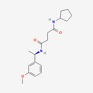 N-cyclopentyl-N'-[(1R)-1-(3-methoxyphenyl)ethyl]succinamide