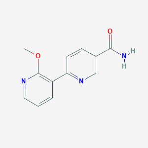 molecular formula C12H11N3O2 B4384749 2'-methoxy-2,3'-bipyridine-5-carboxamide 