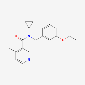 N-cyclopropyl-N-(3-ethoxybenzyl)-4-methylnicotinamide