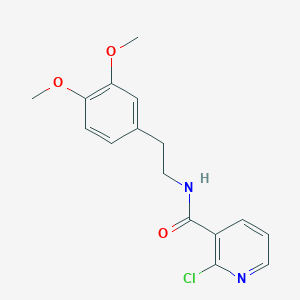 molecular formula C16H17ClN2O3 B438478 2-chloro-N-[2-(3,4-dimethoxyphenyl)ethyl]pyridine-3-carboxamide CAS No. 312704-20-4