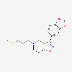 3-(1,3-benzodioxol-5-yl)-5-[1-methyl-3-(methylthio)propyl]-4,5,6,7-tetrahydroisoxazolo[4,5-c]pyridine