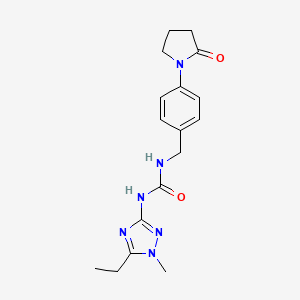 N-(5-ethyl-1-methyl-1H-1,2,4-triazol-3-yl)-N'-[4-(2-oxopyrrolidin-1-yl)benzyl]urea