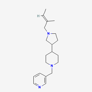 3-[[4-[1-[(E)-2-methylbut-2-enyl]pyrrolidin-3-yl]piperidin-1-yl]methyl]pyridine