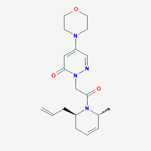 molecular formula C19H26N4O3 B4384962 2-{2-[(2R*,6R*)-2-allyl-6-methyl-3,6-dihydro-1(2H)-pyridinyl]-2-oxoethyl}-5-(4-morpholinyl)-3(2H)-pyridazinone 