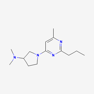 N,N-dimethyl-1-(6-methyl-2-propylpyrimidin-4-yl)pyrrolidin-3-amine