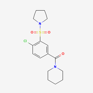 (4-Chloro-3-pyrrolidin-1-ylsulfonylphenyl)-piperidin-1-ylmethanone