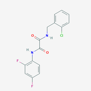 N~1~-(2-CHLOROBENZYL)-N~2~-(2,4-DIFLUOROPHENYL)ETHANEDIAMIDE