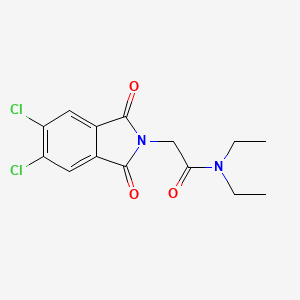 2-(5,6-dichloro-1,3-dioxo-1,3-dihydro-2H-isoindol-2-yl)-N,N-diethylacetamide