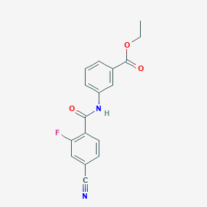 ethyl 3-[(4-cyano-2-fluorobenzoyl)amino]benzoate