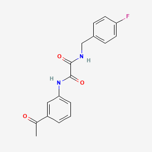 molecular formula C17H15FN2O3 B4385069 N-(3-acetylphenyl)-N'-(4-fluorobenzyl)ethanediamide 