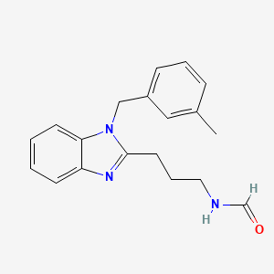 N-(3-{1-[(3-METHYLPHENYL)METHYL]-1H-1,3-BENZODIAZOL-2-YL}PROPYL)FORMAMIDE