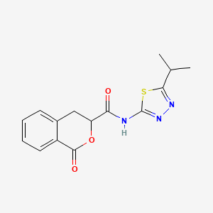 N-(5-isopropyl-1,3,4-thiadiazol-2-yl)-1-oxo-3,4-dihydro-1H-isochromene-3-carboxamide