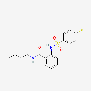 N-butyl-2-({[4-(methylthio)phenyl]sulfonyl}amino)benzamide