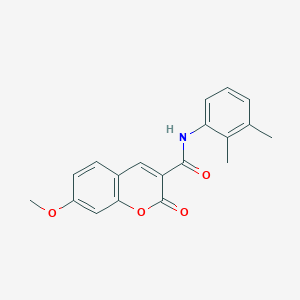 molecular formula C19H17NO4 B4385112 N-(2,3-dimethylphenyl)-7-methoxy-2-oxo-2H-chromene-3-carboxamide 