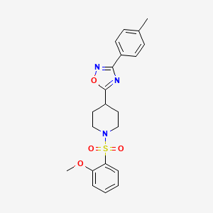 1-[(2-methoxyphenyl)sulfonyl]-4-[3-(4-methylphenyl)-1,2,4-oxadiazol-5-yl]piperidine