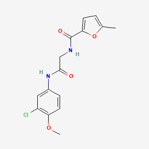 N-[2-(3-chloro-4-methoxyanilino)-2-oxoethyl]-5-methylfuran-2-carboxamide