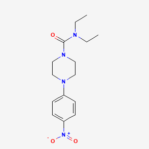 molecular formula C15H22N4O3 B4385137 N,N-diethyl-4-(4-nitrophenyl)piperazine-1-carboxamide 