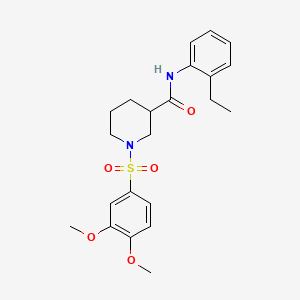 1-[(3,4-dimethoxyphenyl)sulfonyl]-N-(2-ethylphenyl)-3-piperidinecarboxamide