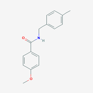 molecular formula C16H17NO2 B438515 4-Methoxy-N-(4-methylbenzyl)benzamide CAS No. 107680-86-4