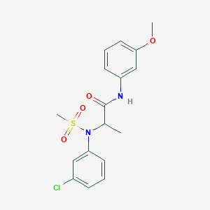 N~2~-(3-chlorophenyl)-N~1~-(3-methoxyphenyl)-N~2~-(methylsulfonyl)alaninamide