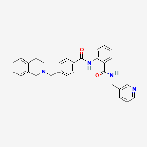 2-{[4-(3,4-dihydro-2(1H)-isoquinolinylmethyl)benzoyl]amino}-N-(3-pyridinylmethyl)benzamide