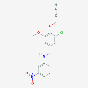 N-[3-chloro-5-methoxy-4-(2-propyn-1-yloxy)benzyl]-3-nitroaniline