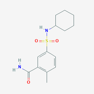 5-[(cyclohexylamino)sulfonyl]-2-methylbenzamide