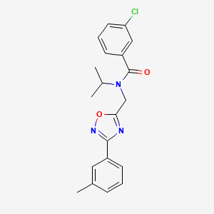 3-chloro-N-isopropyl-N-{[3-(3-methylphenyl)-1,2,4-oxadiazol-5-yl]methyl}benzamide