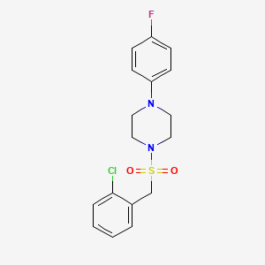 1-[(2-chlorobenzyl)sulfonyl]-4-(4-fluorophenyl)piperazine