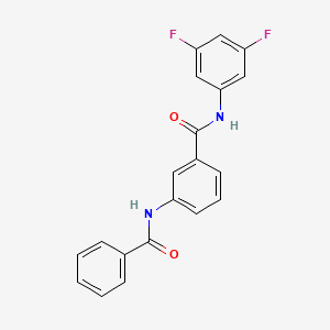 3-(benzoylamino)-N-(3,5-difluorophenyl)benzamide