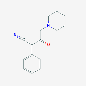 3-oxo-2-phenyl-4-(1-piperidinyl)butanenitrile