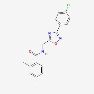 N-{[3-(4-chlorophenyl)-1,2,4-oxadiazol-5-yl]methyl}-2,4-dimethylbenzamide