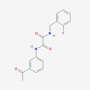 molecular formula C17H15FN2O3 B4385274 N-(3-acetylphenyl)-N'-(2-fluorobenzyl)ethanediamide 