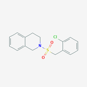 2-[(2-CHLOROPHENYL)METHANESULFONYL]-1,2,3,4-TETRAHYDROISOQUINOLINE