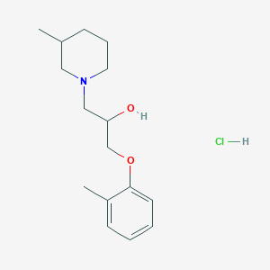 1-(2-methylphenoxy)-3-(3-methyl-1-piperidinyl)-2-propanol hydrochloride