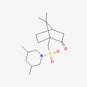 1-{[(3,5-dimethyl-1-piperidinyl)sulfonyl]methyl}-7,7-dimethylbicyclo[2.2.1]heptan-2-one